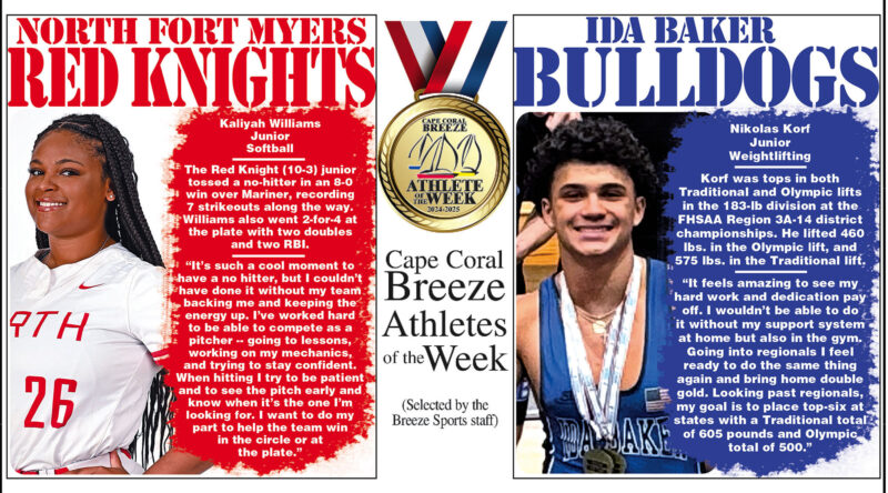 Athletes of the Week | April 4 | Kaliyah Williams & Nikolas Korf